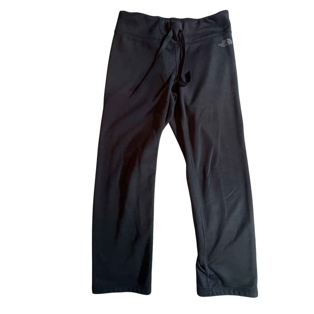 The North Face Fleece Pants Womens Medium Black Straight Leg Outdoor Activewear
